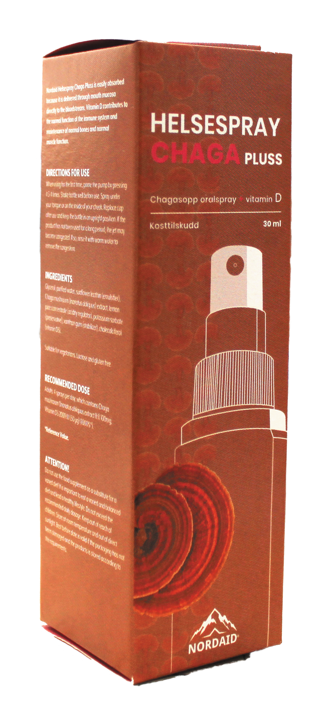 Helsespray Chaga Pluss